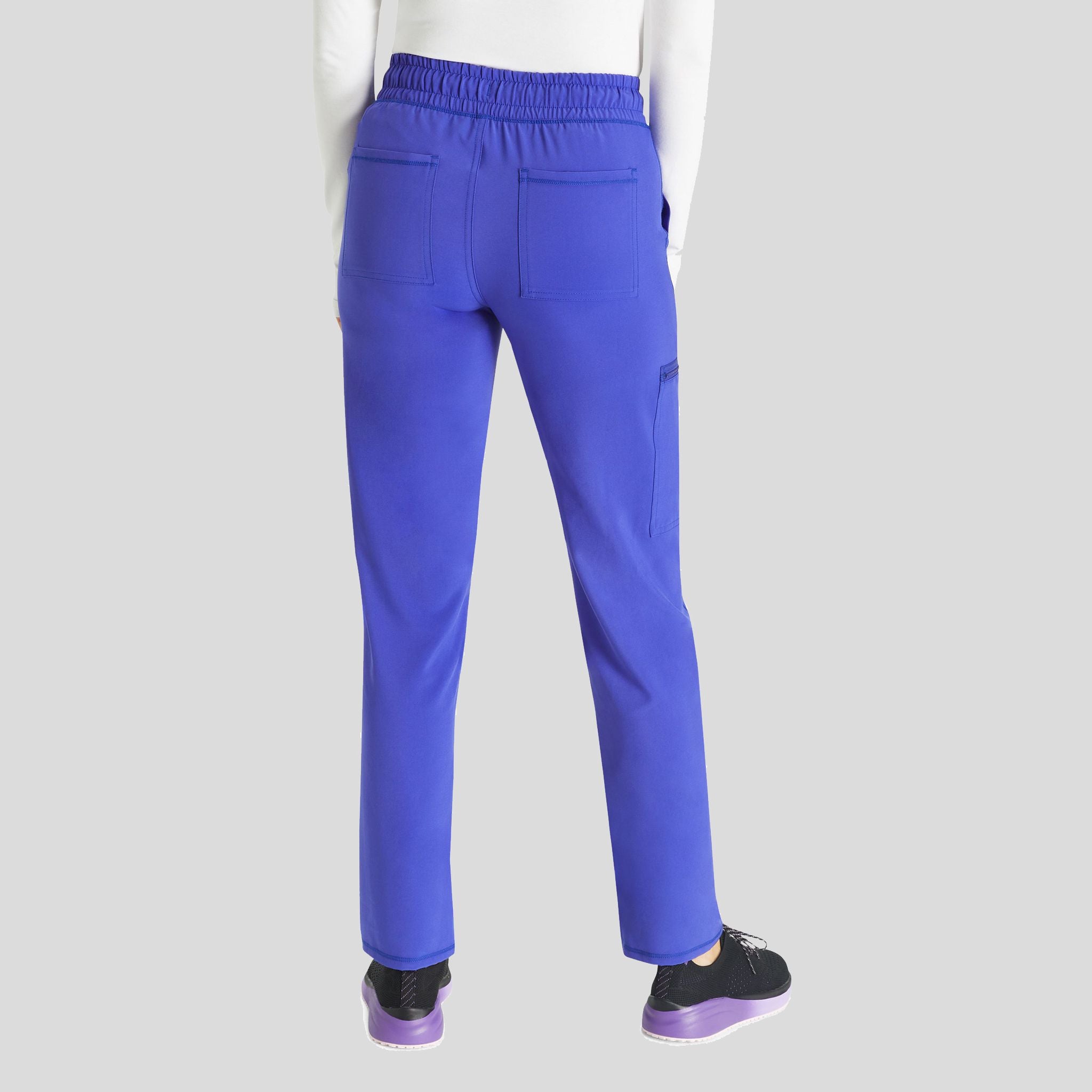 Mid Rise Tapered Leg Drawstring Pant | Glacier Pearl