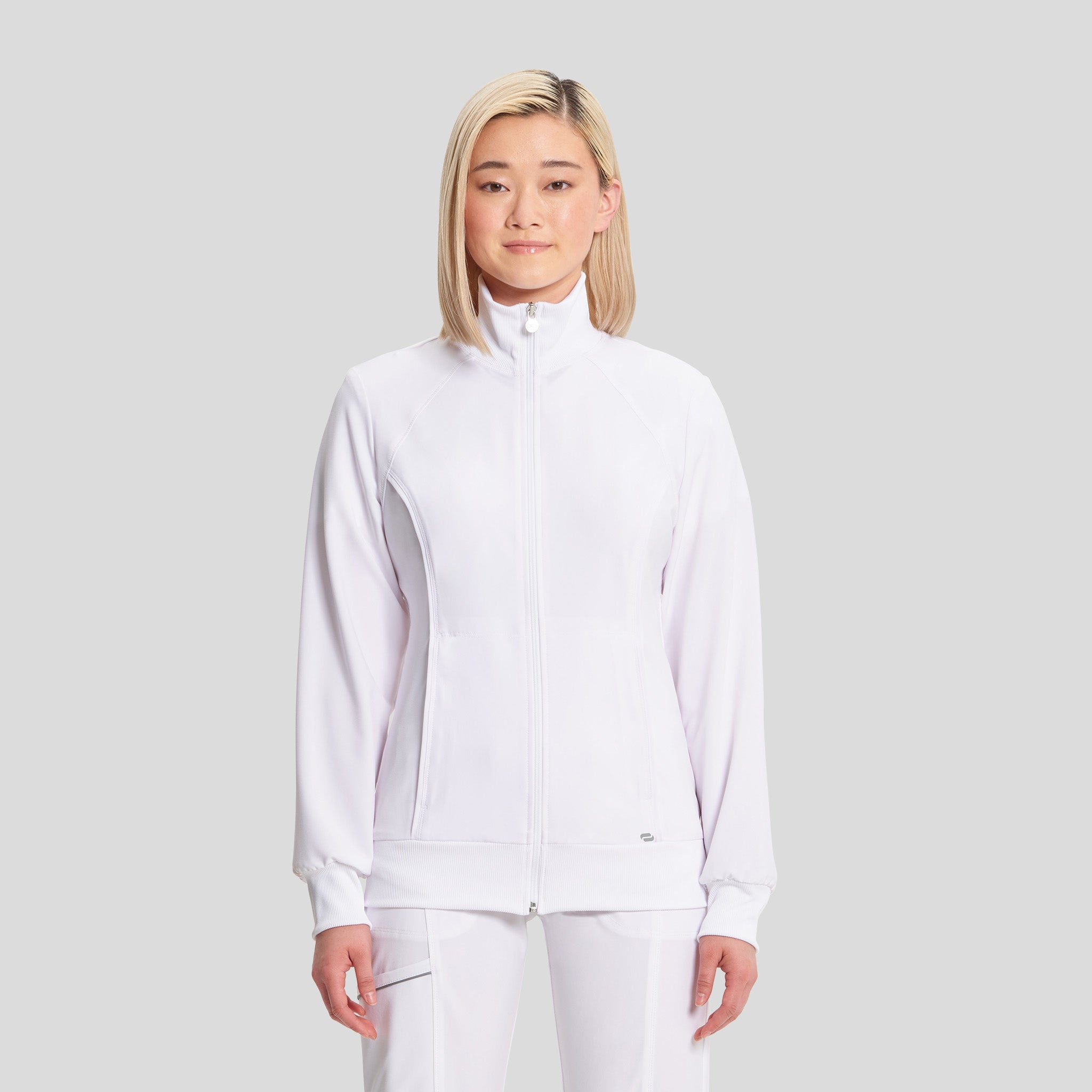 Women's Zip Front Warm-Up | White