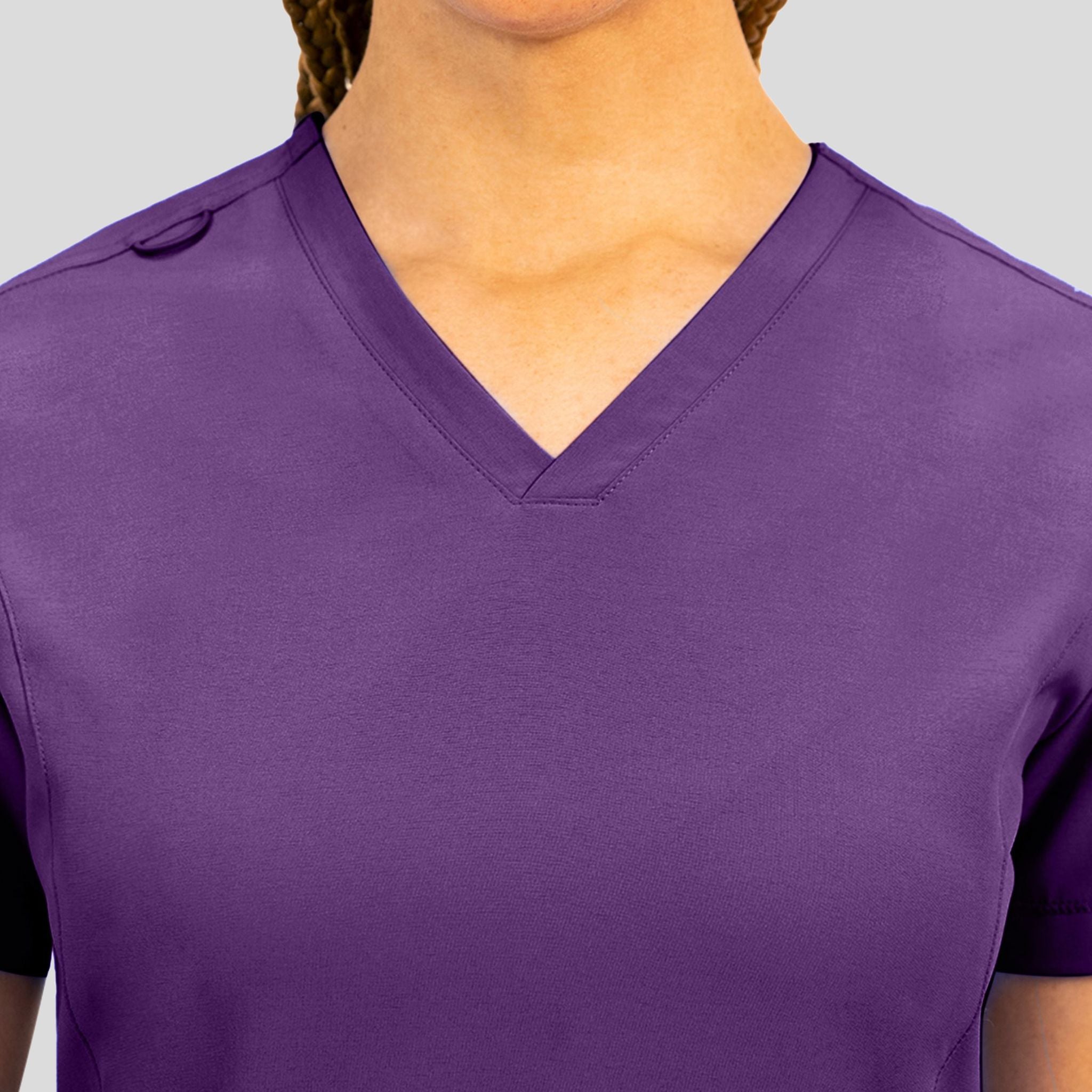 Women's V-Neck Top | Eggplant
