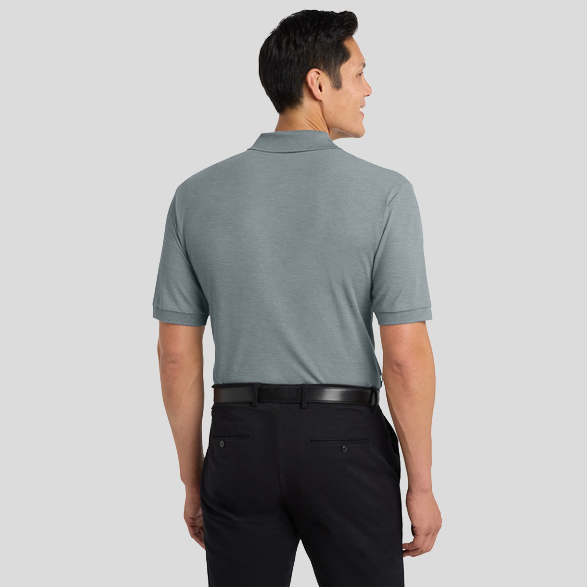 Silk Touchβ’ Polo with Pocket | Cool Grey