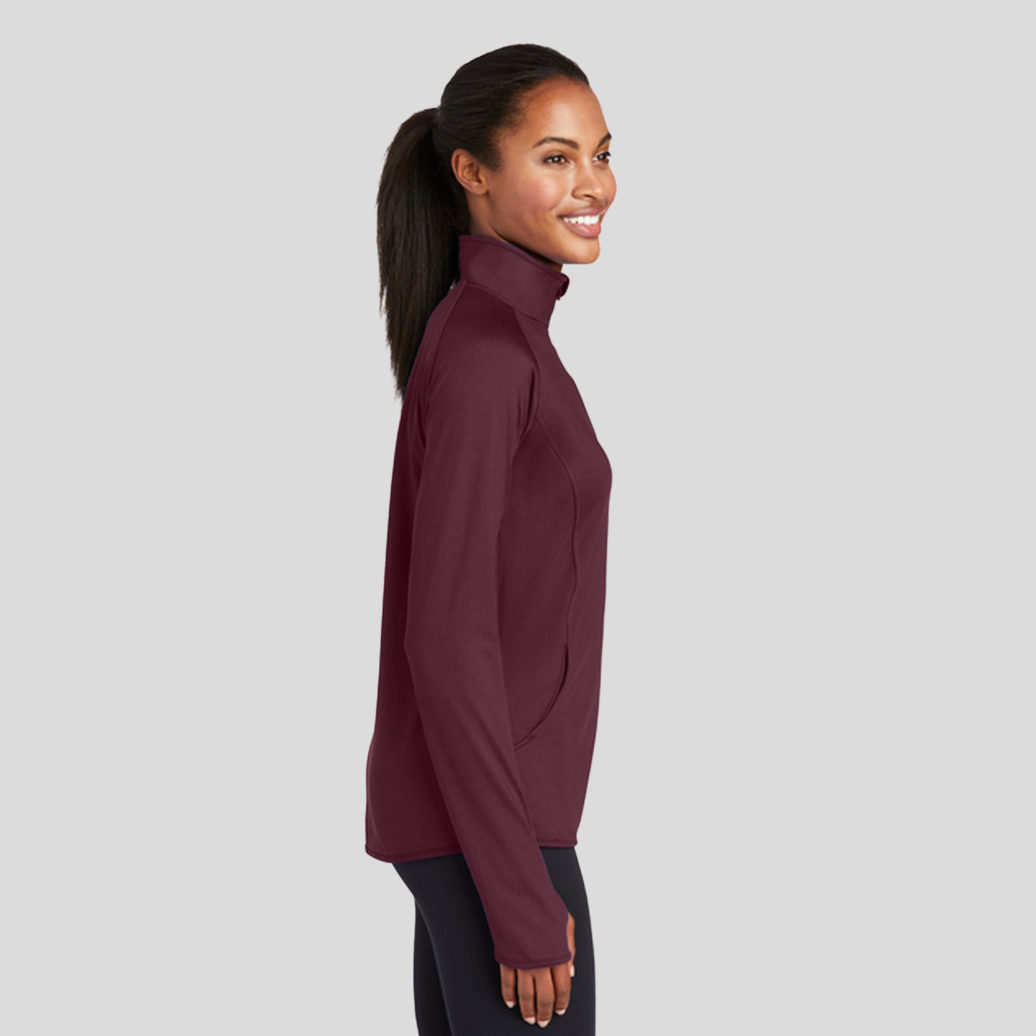 Women's Sport-Wickยฎ Stretch 1/4-Zip Pullover | Maroon