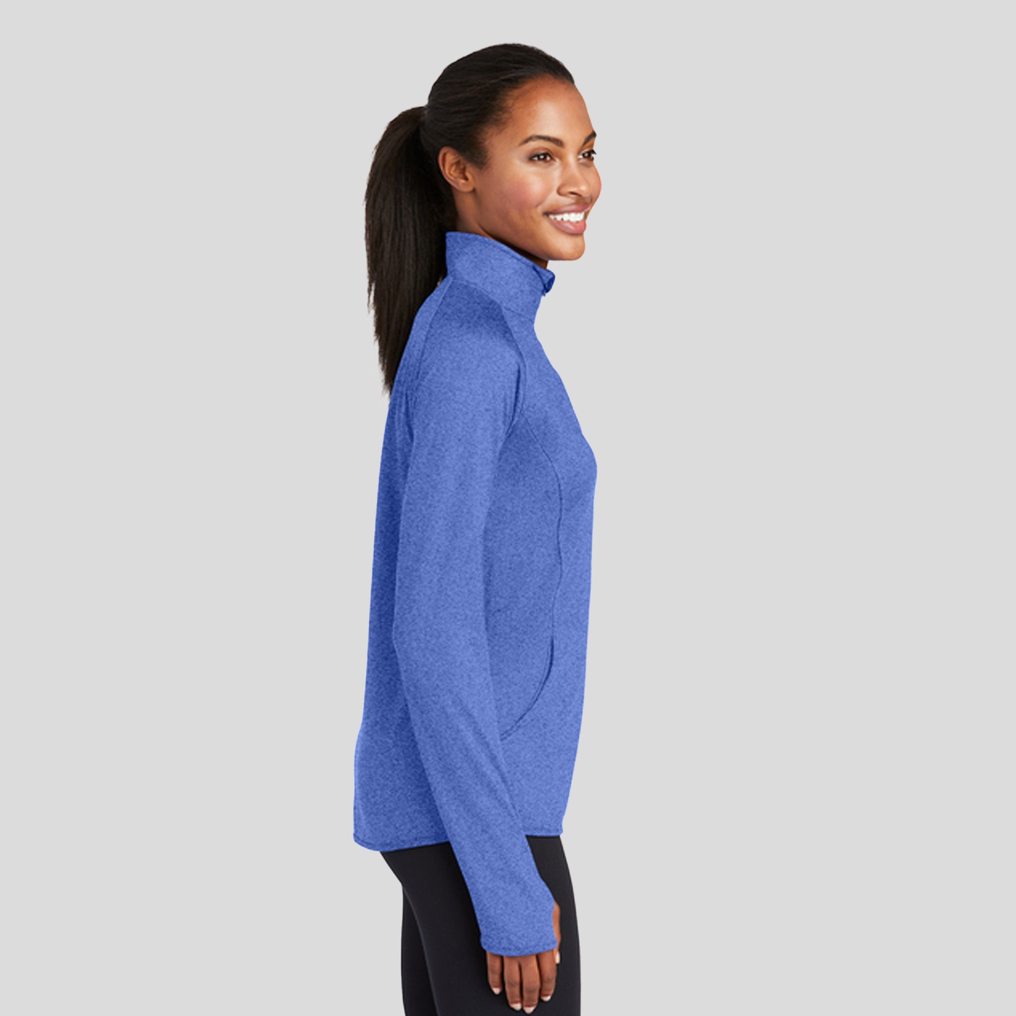 Women's Sport-Wickยฎ Stretch 1/4-Zip Pullover | True Royal Heather