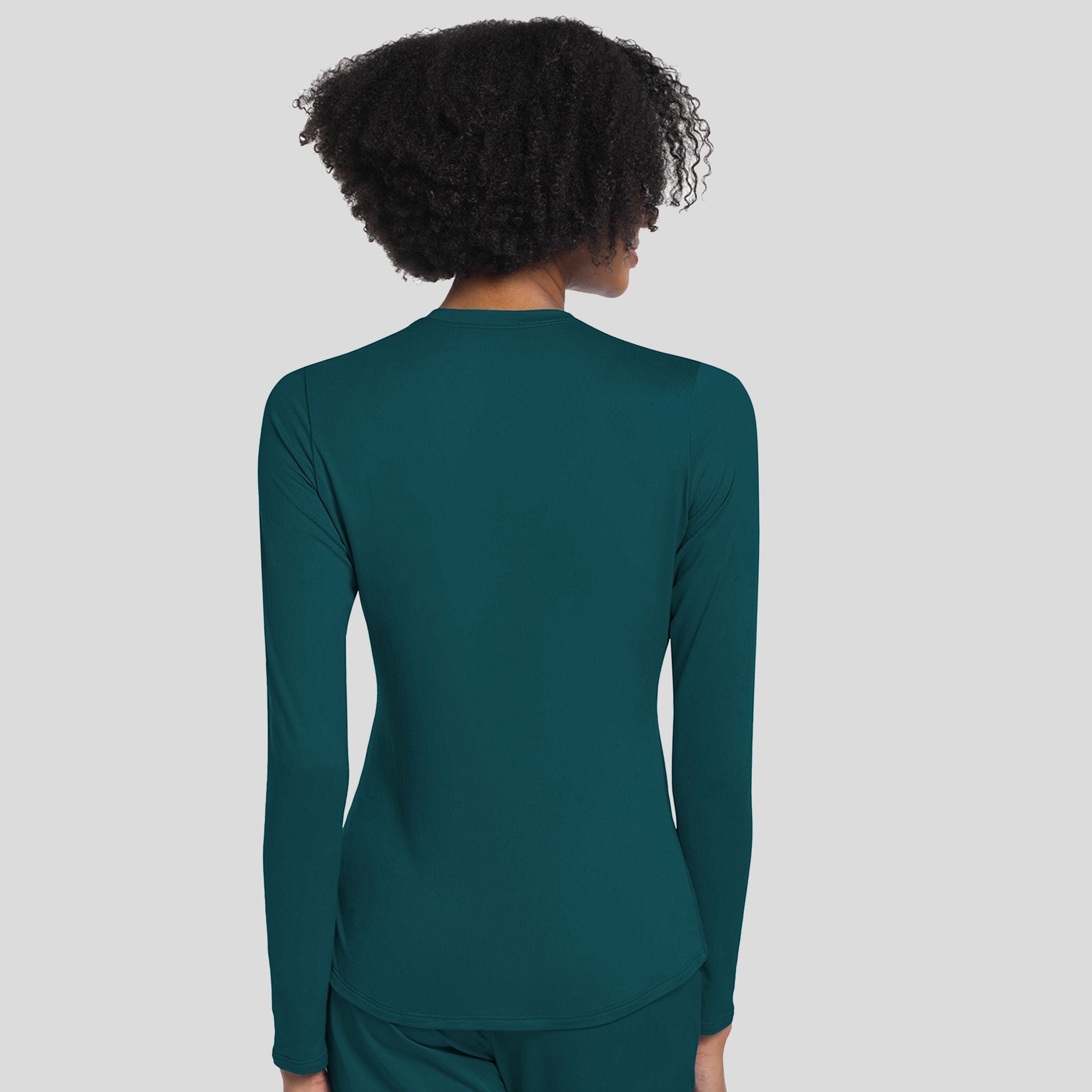 Long Sleeve Underscrub Knit Tee | Caribbean