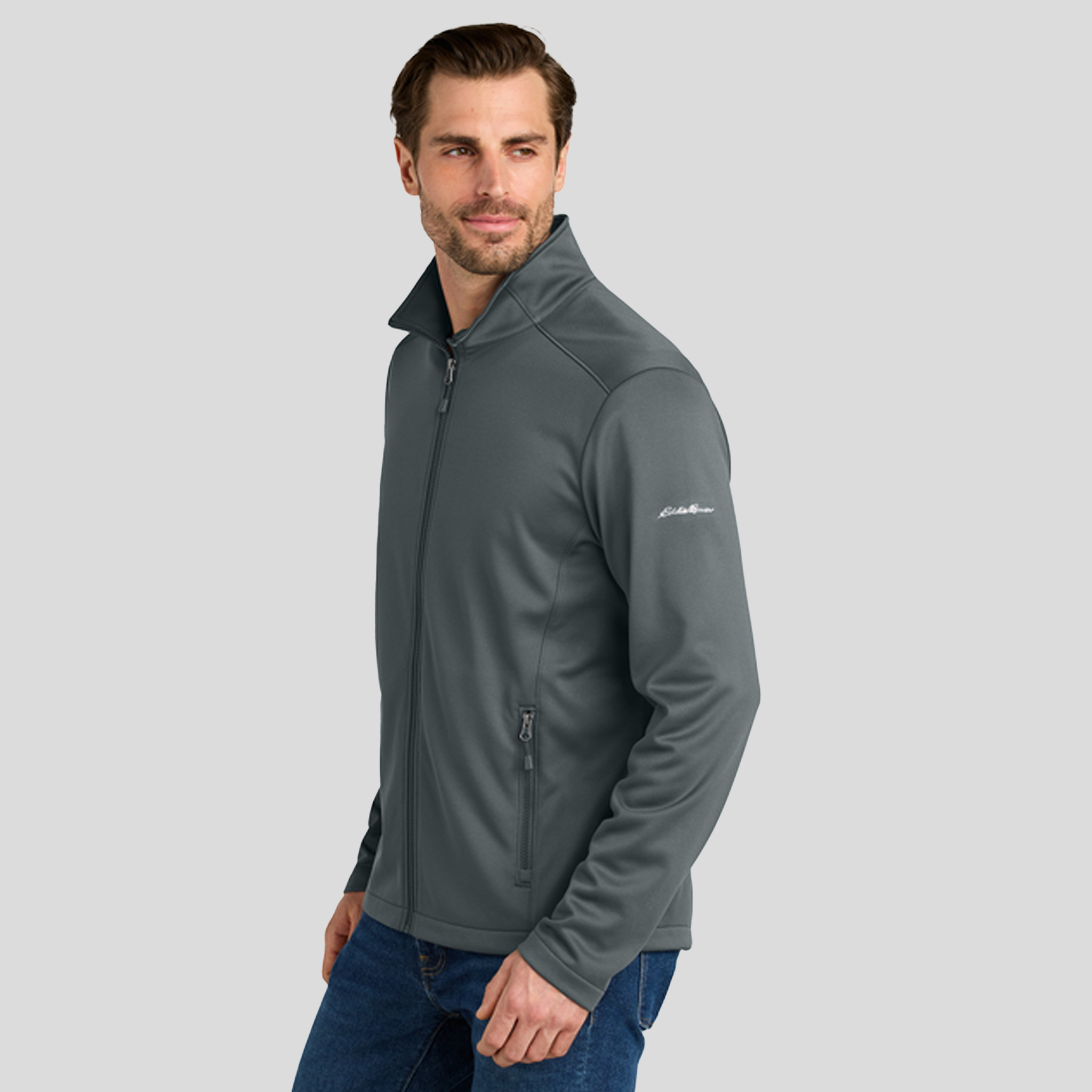 Smooth Mid Layer Fleece Full-Zip | Iron Gate