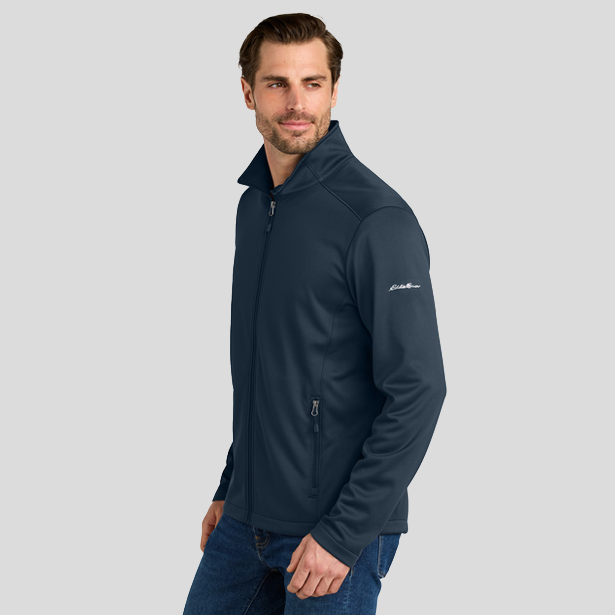 Smooth Mid Layer Fleece Full-Zip | River Blue Navy