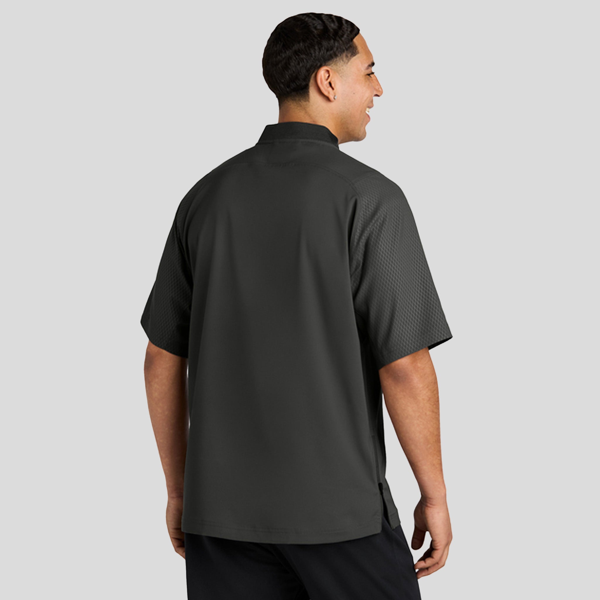 Cage Short Sleeve 1/4-Zip Jacket | Black
