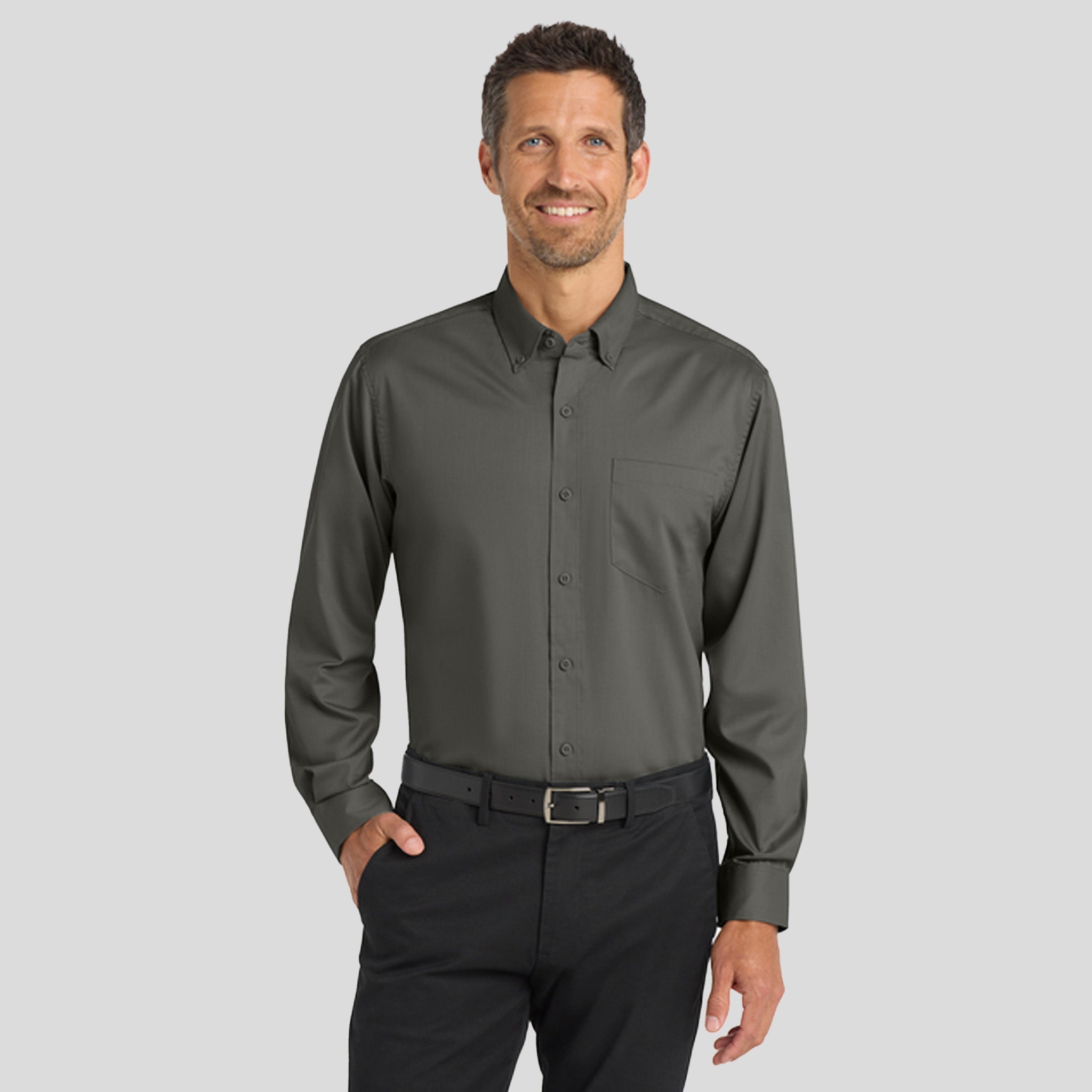 SuperPro™ Twill Shirt | Sterling Grey