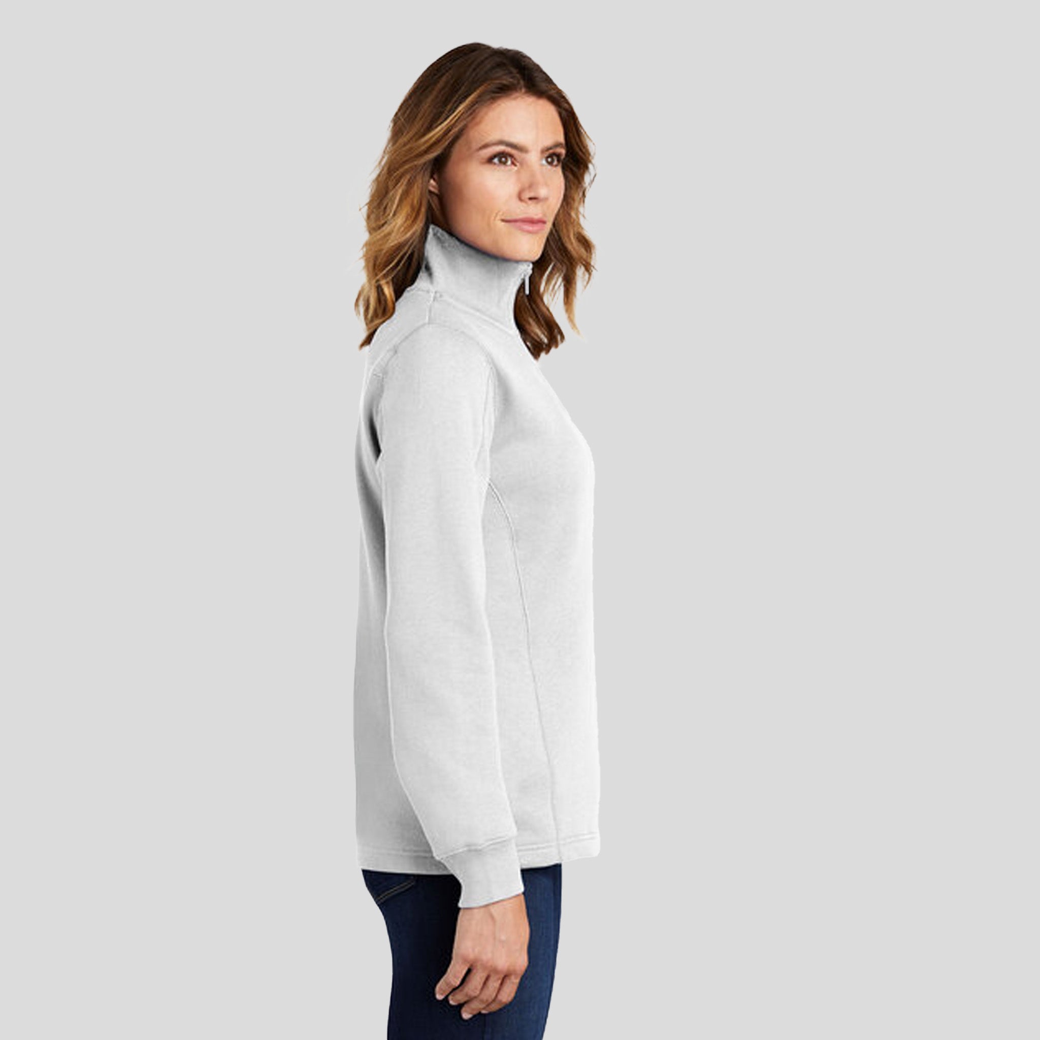 Women's 1/4-Zip Sweatshirt | White