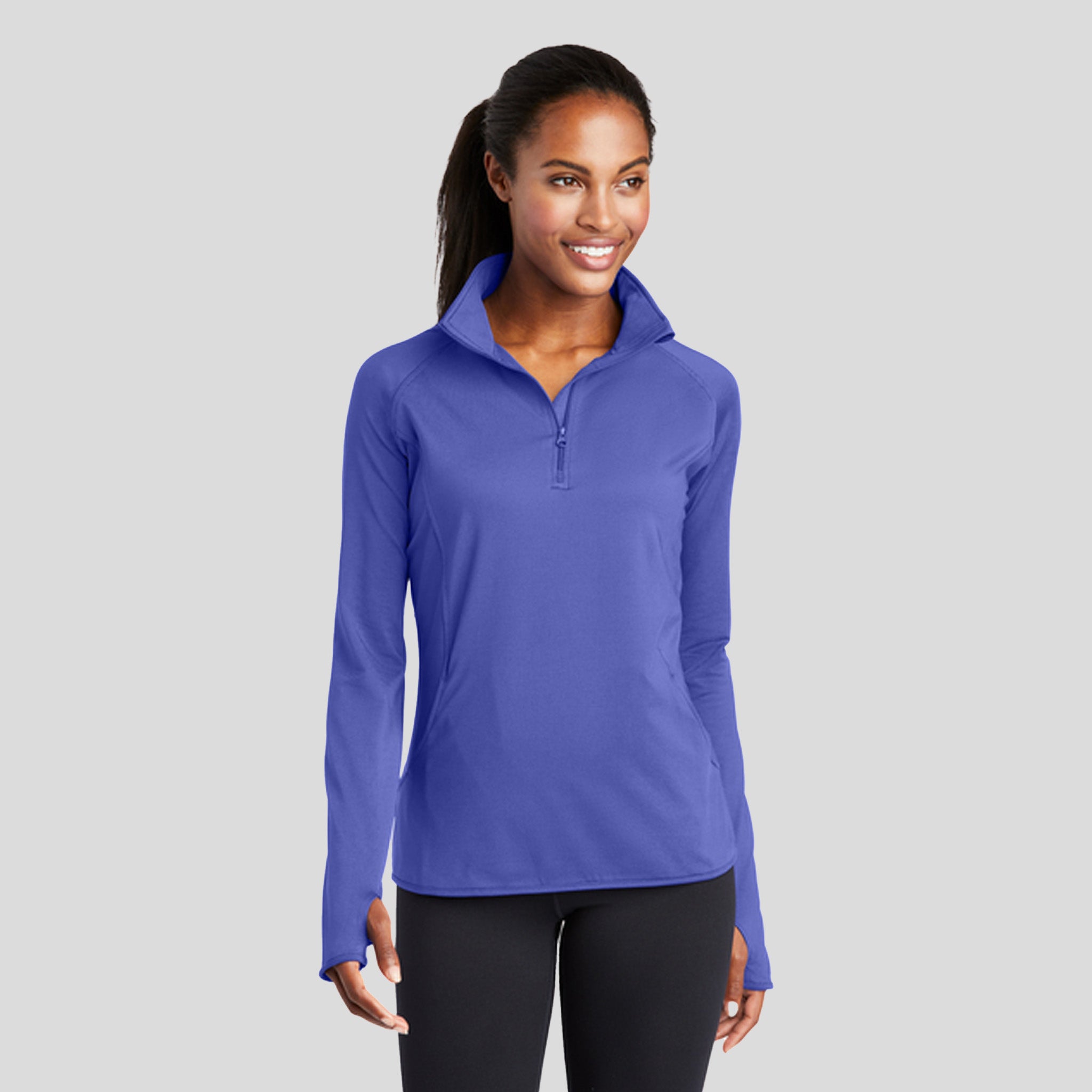Women's Sport-Wick® Stretch 1/4-Zip Pullover | Iris Purple