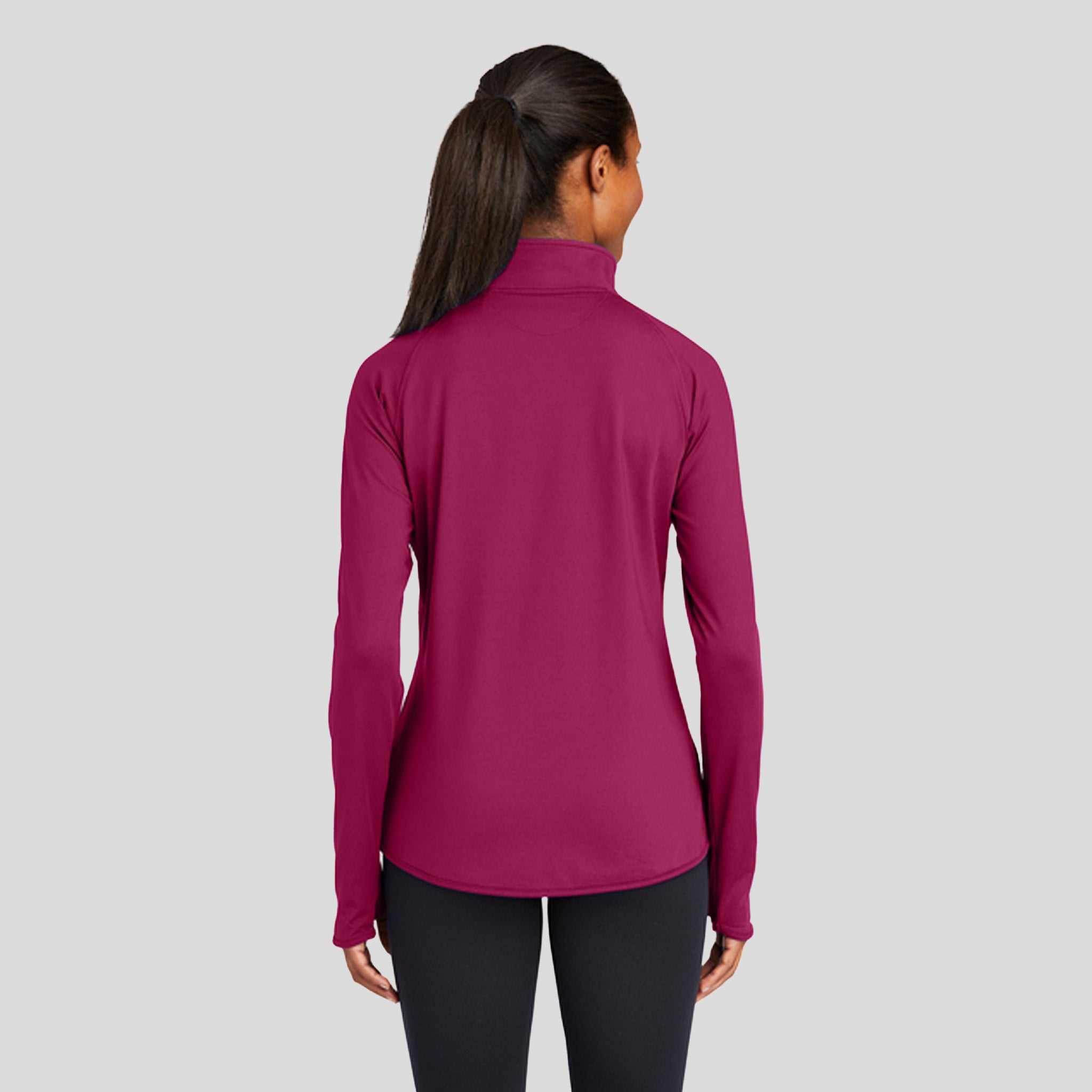 Women's Sport-Wick® Stretch 1/4-Zip Pullover | Pink Rush