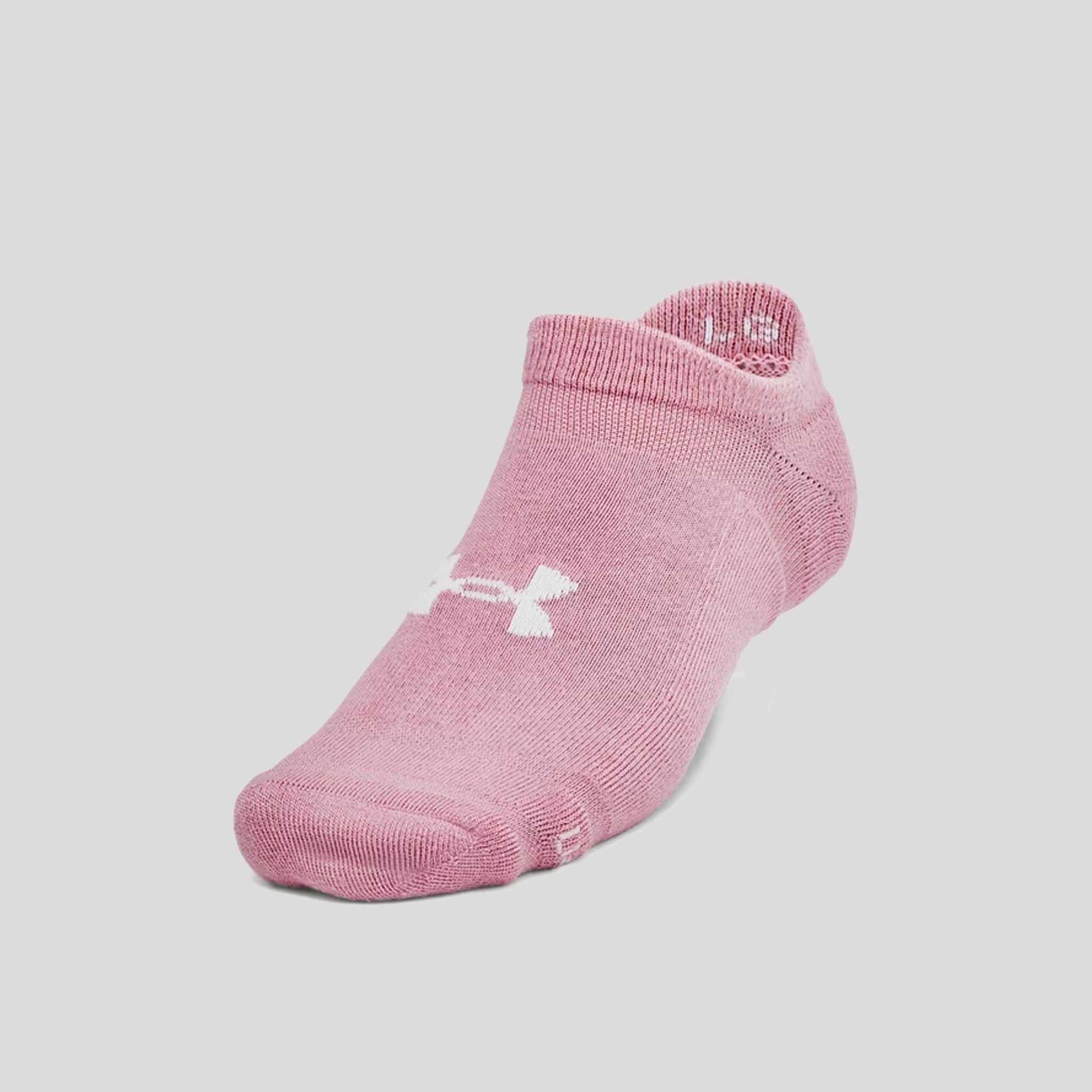 Unisex UA Essential Cushion 6-Pack No Show Socks | Pink Elixir