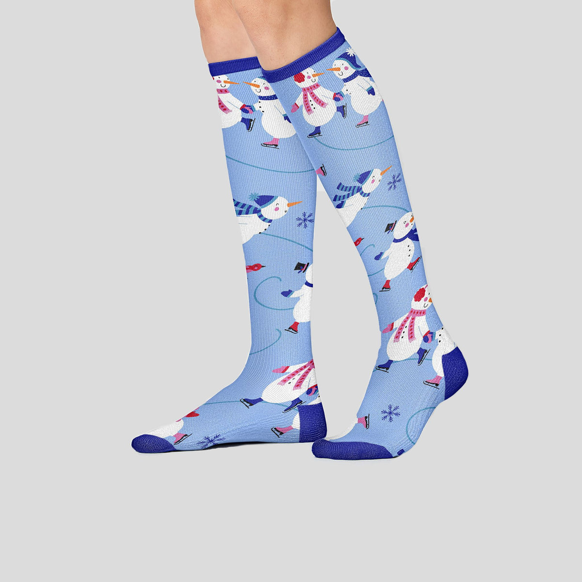 Women's 10-15mmHg Compression Socks | Winter Wonderland