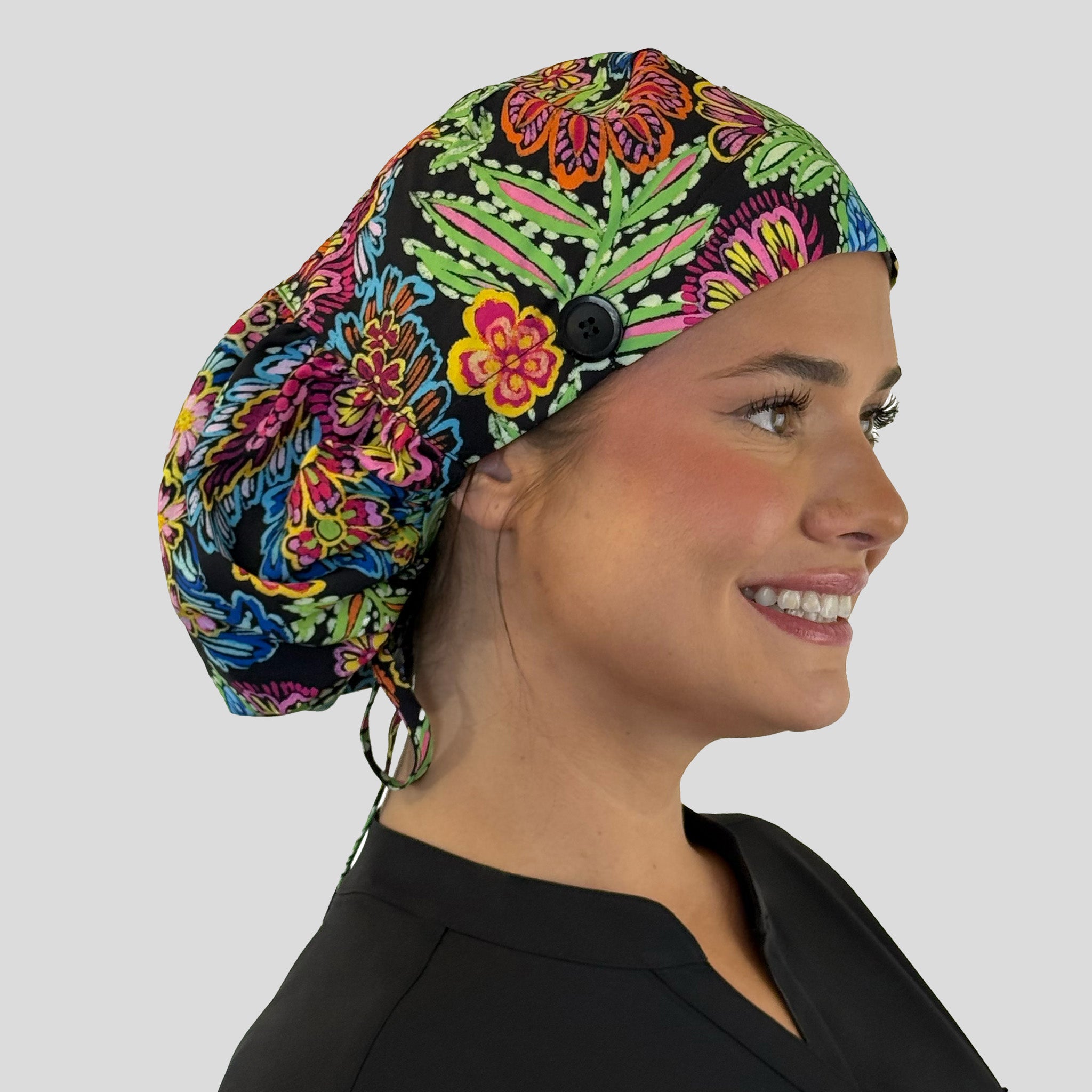 Ponytail Scrub Cap | Bloom Bliss