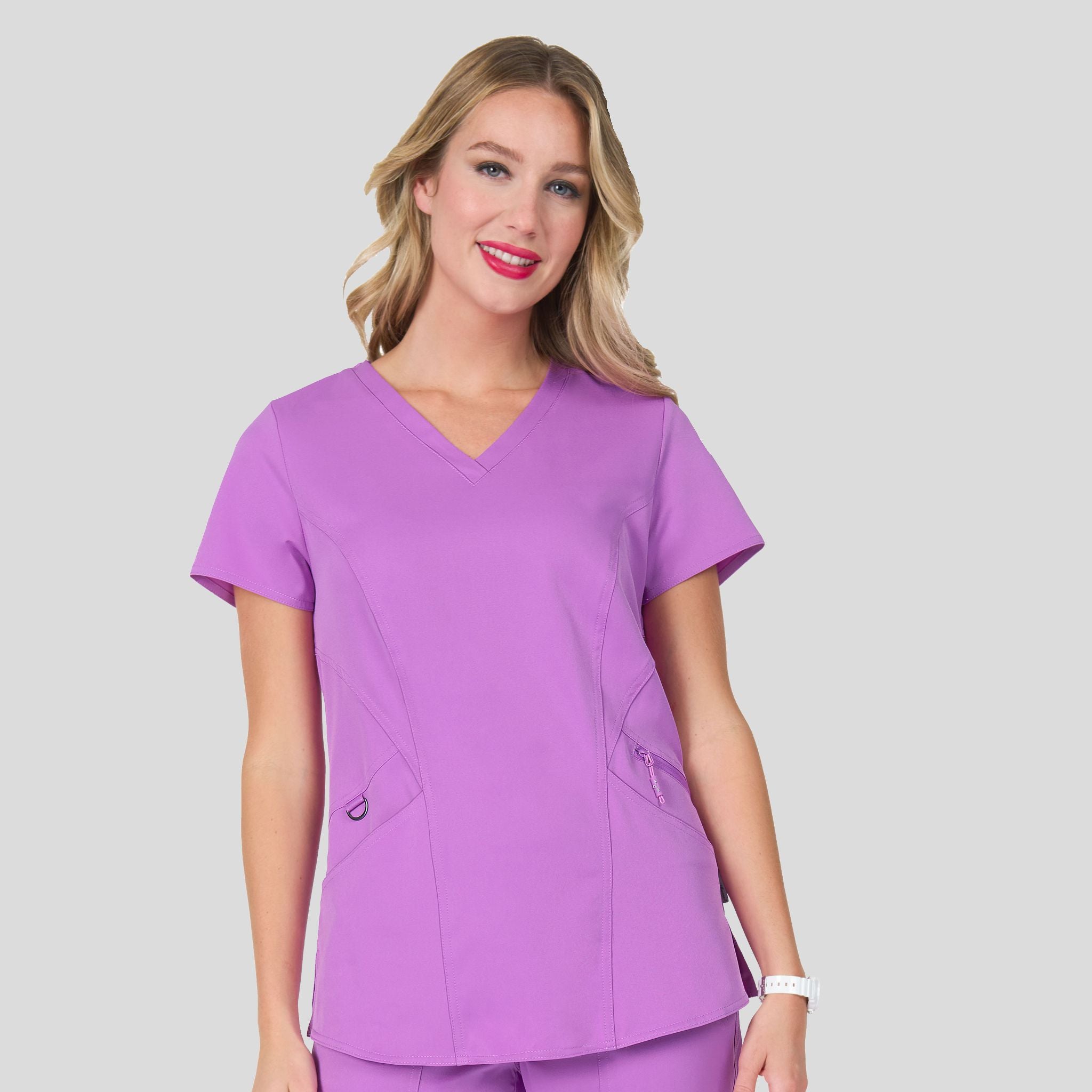 Ava Back Knit Top | Power Purple